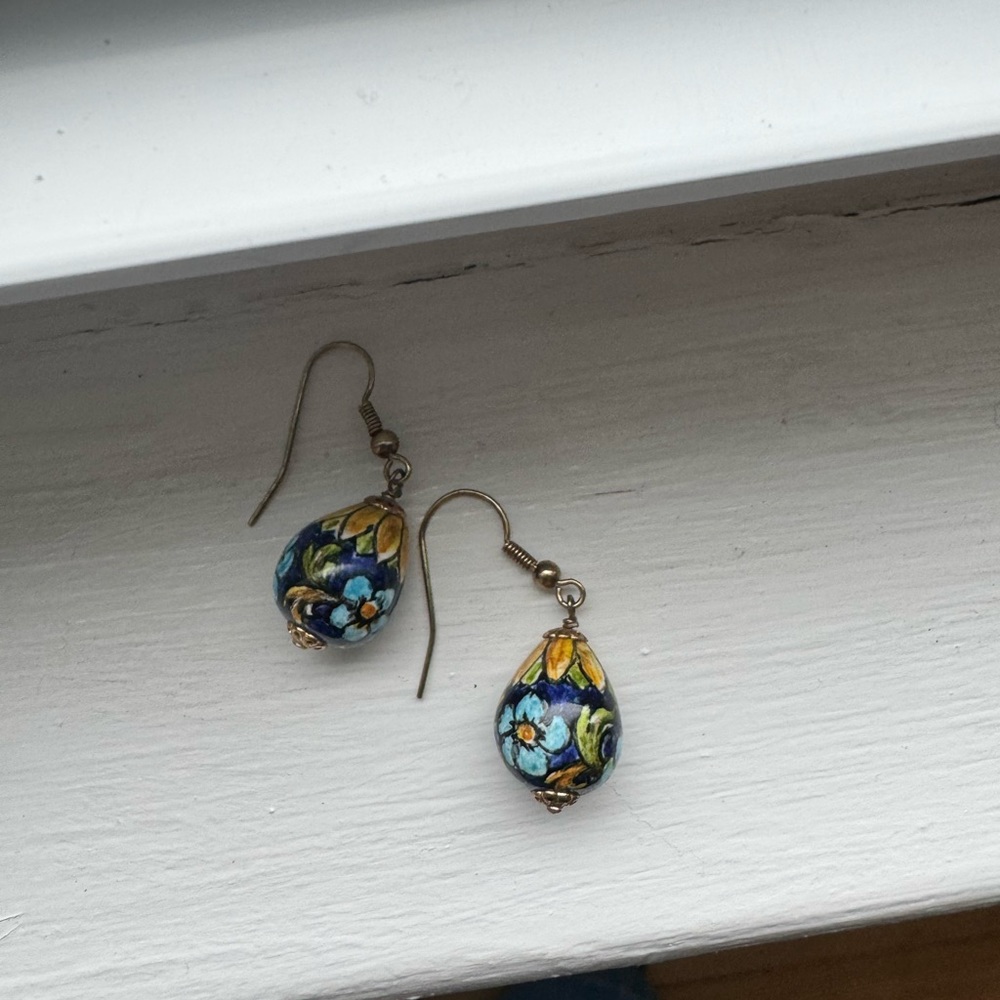 Italian glass earrings